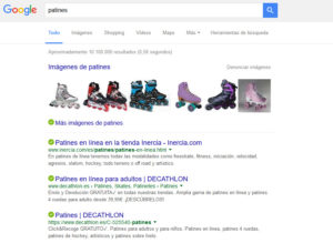 SEM o SEO Web Google Ejemplo 3