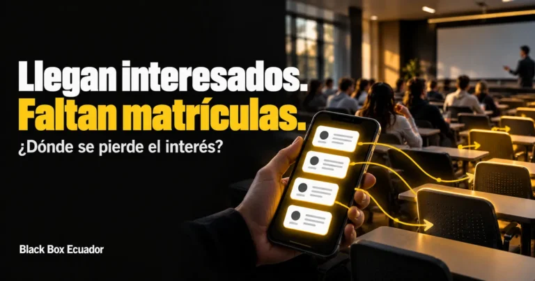 Marketing Educacion Superior Interes que no se matricula